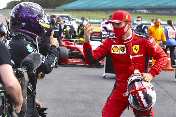 Lewis Hamilton und Charles Leclerc