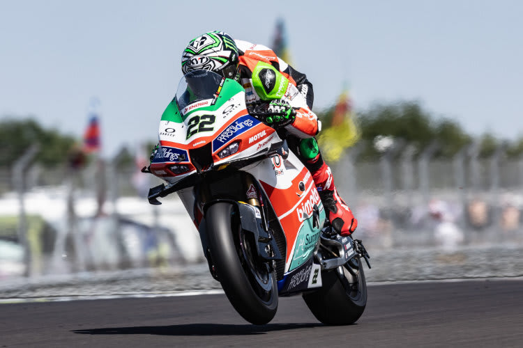 Alex Lowes brachte die Bimota auf Platz 1