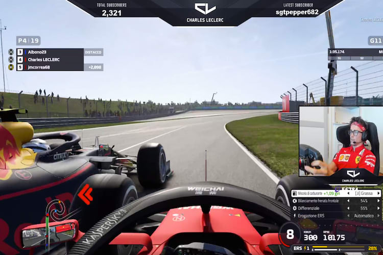 Charles Leclerc ellbögelt sich an Alex Albon vorbei