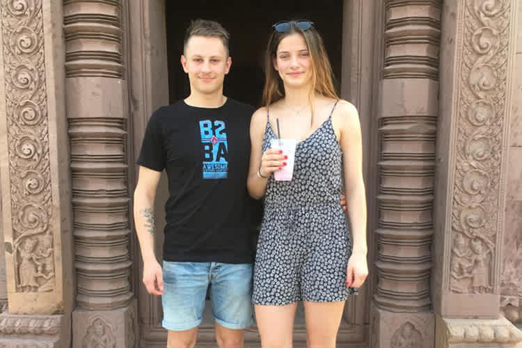 Christian Stange mit Freundin Josephin in Thailand