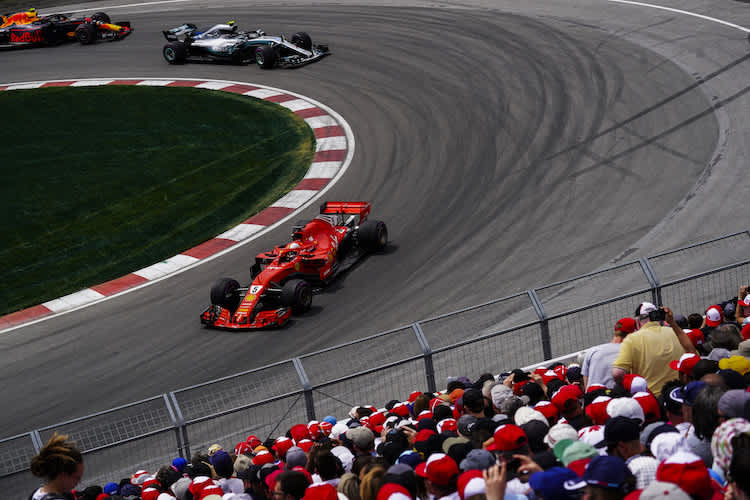 Vettel vor Bottas und Verstappen in Kanada