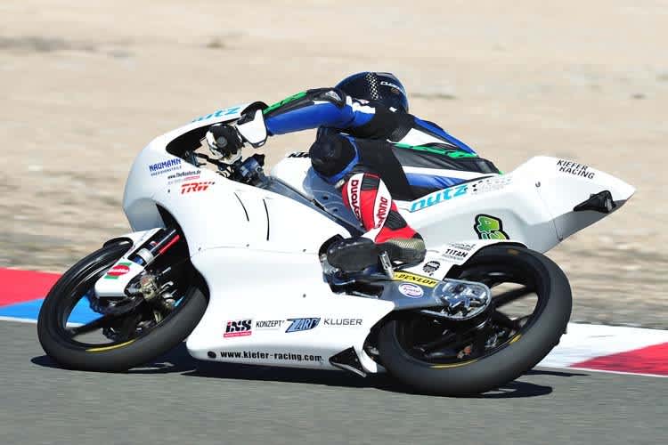 Luca Grünwald beim ersten Test des Jahres in Almeria