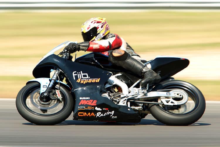 Peter Höss auf dem MoMBike in Most