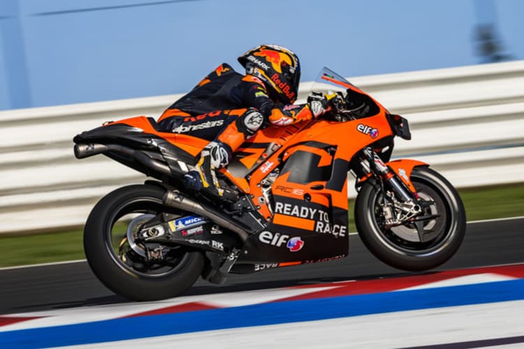 Raúl Fernández auf der Tech3-KTM RC16 in Misano