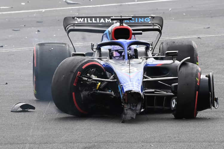 So sah der Williams von Alex Albon in England aus