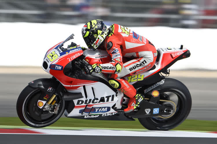 Andrea Iannone beklagt eine nervöse Ducati GP15