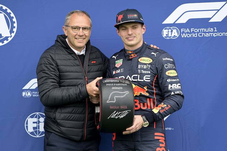 Stefano Domenicali und Max Verstappen