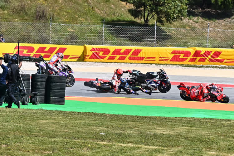 Marc Márquez schoss Miguel Oliveira ab