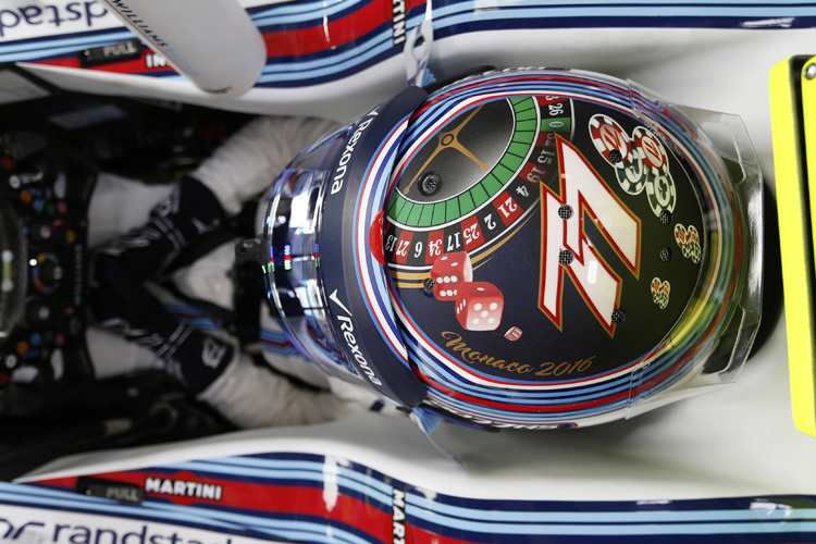 Valtteri Bottas mit seinem Monaco-Design