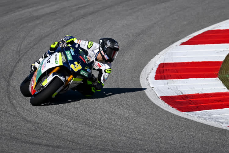 Tulovic bei seinem ersten Test auf der V21L