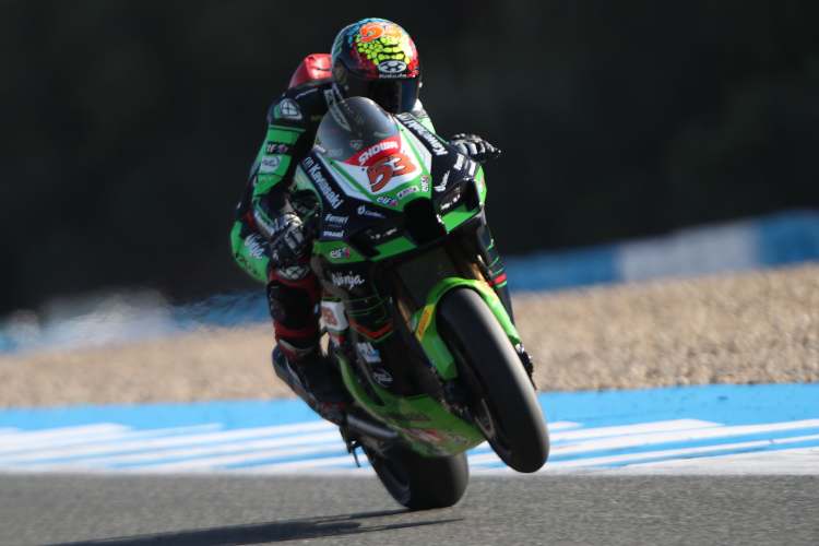 Tito Rabat in Jerez mit einer Werks-Kawasaki