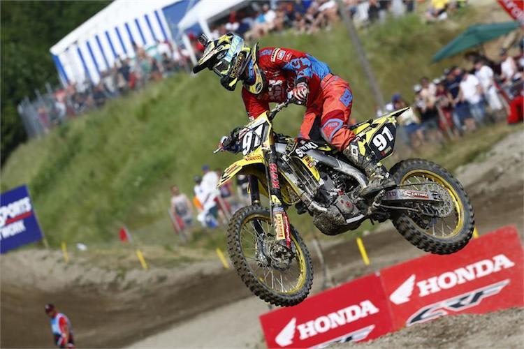 Jeremy Seewer freut sich über sein bisher bestes Rennwochenende in der Motocross-WM MX2