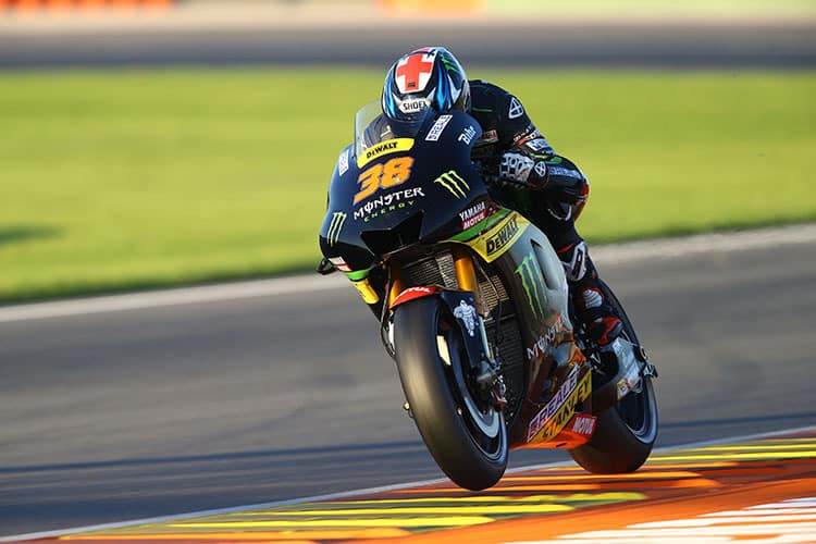 Bradley Smith beim Valencia-Test auf der Yamaha M1