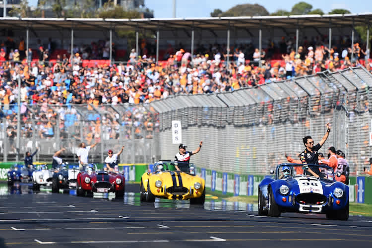 Fahrerparade in Melbourne 2022