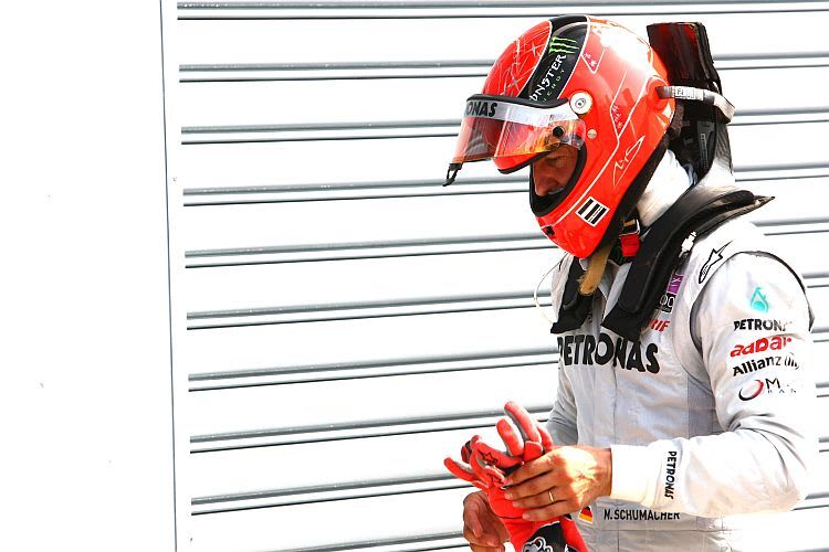 Tolles Rennen: Michael Schumacher