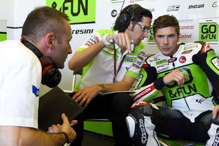 Cristian Gabbarini (ganz links) mit Scott Redding (rechts)