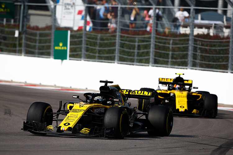 Nico Hülkenberg und Carlos Sainz beim Grossen Preis von Russland