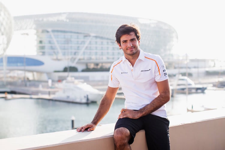 Carlos Sainz in Abu Dhabi