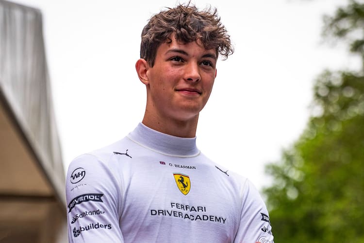 Ferrari-Zögling Oliver Bearman