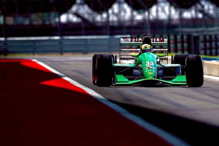 Mick Schumacher drehte im Benetton 191-Ford ein paar Runden 