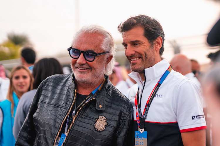 Flavio Briatore und Mark Webber