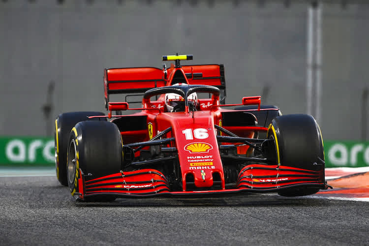 Charles Leclerc in Abu Dhabi