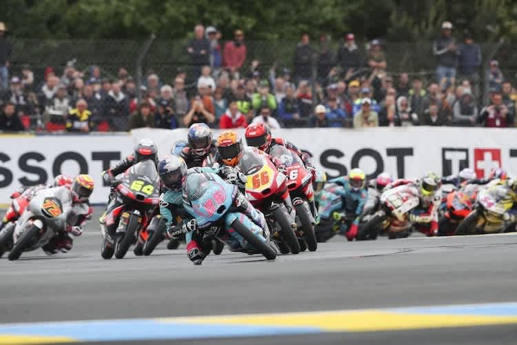 Maximo Quiles sammelte in seinem erst zweiten Moto3-Rennen einige Führungskilometer