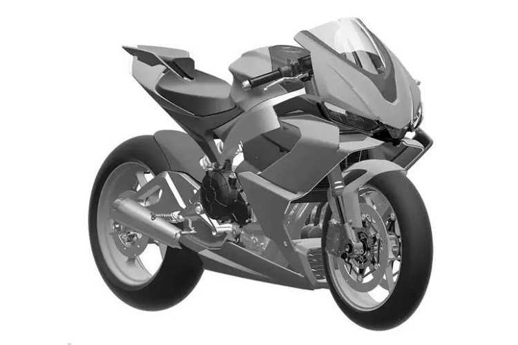 Patentzeichnung der Aprilia RS 660