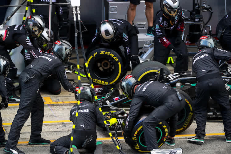 ​Mercedes kam in der Hitze von Barcelona sehr viel besser mit den Reifen zurecht als noch in Silverstone