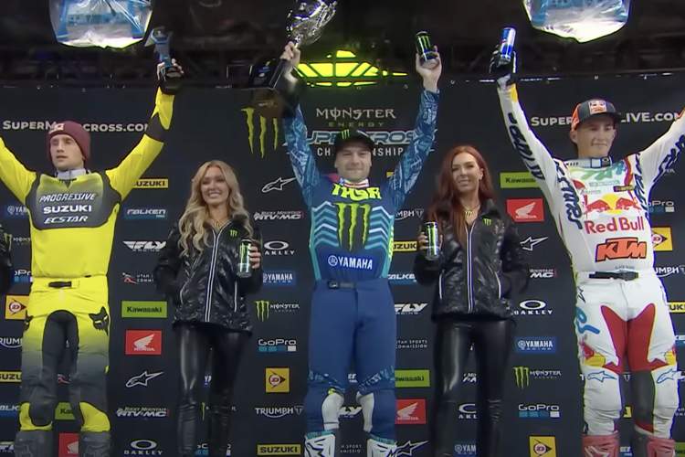 Cooper Webb gewann in Foxborough vor Sexton und Roczen