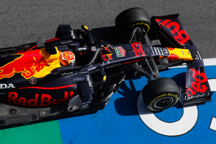 Max Verstappen mit seinem Red Bull Racing-Honda