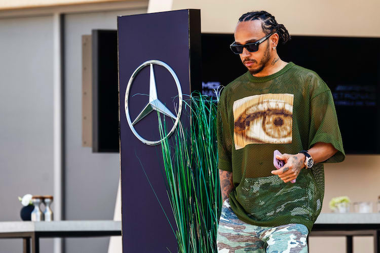 Lewis Hamilton in Bahrain