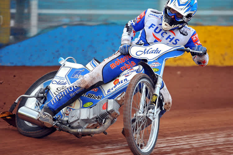 Max Dilger auf der Bahn in Edinburgh