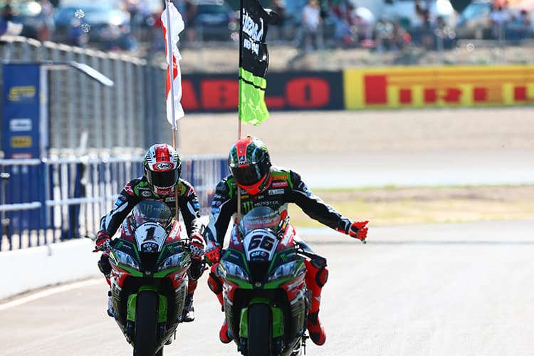 Erfolgreichstes Duo seit 2015: Jonathan Rea (1) und Tom Sykes