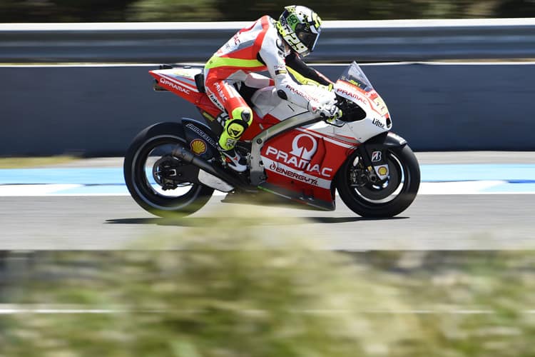 Andrea Iannone fuhr nach seinem Sturz weiter