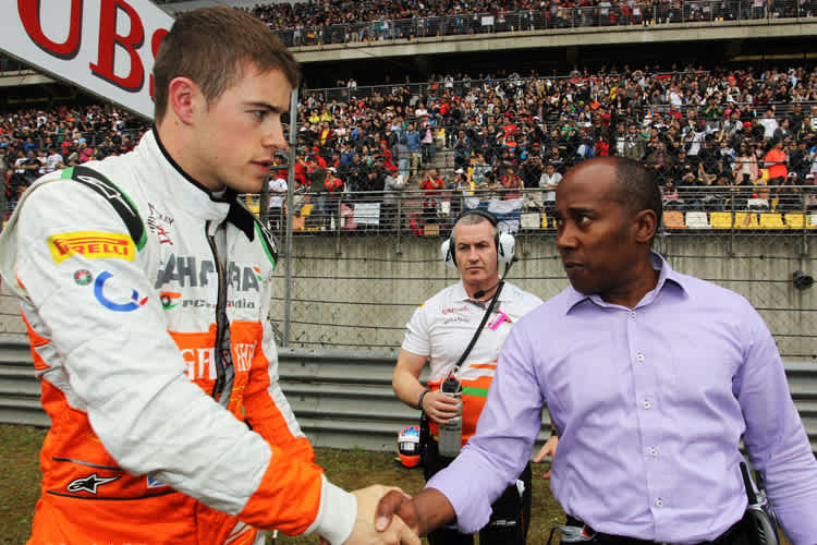 Paul Di Resta mit seinem früheren Manager Anthony Hamilton