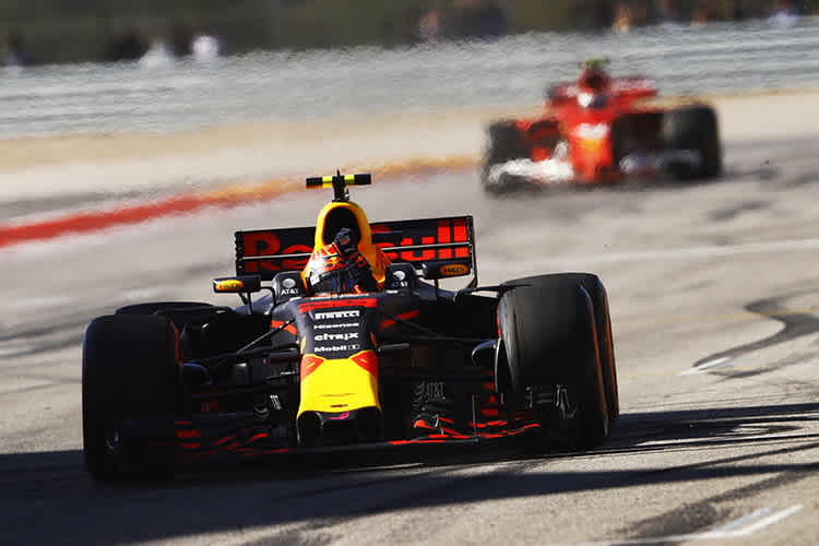 Max Verstappen gegen Kimi Räikkönen 2017 in Austin
