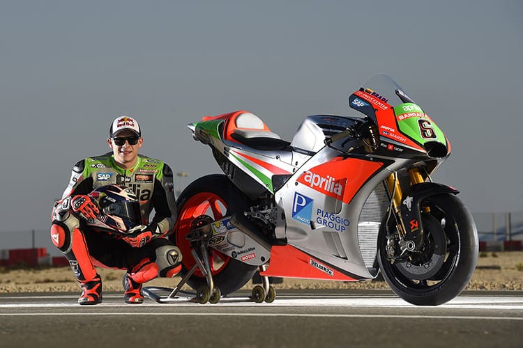 Stefan Bradl mit seiner neuen Aprilia