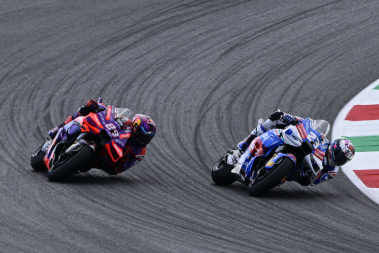 Jorge Martin (li.) und Enea Bastianini wechseln für 2025 zur Ducati-Konkurrenz