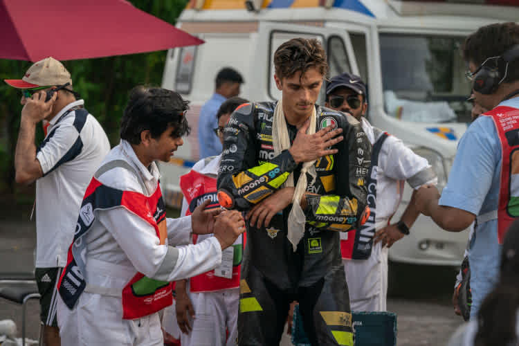 Luca Marini erlitt in Indien einen Schlüsselbeinbruch