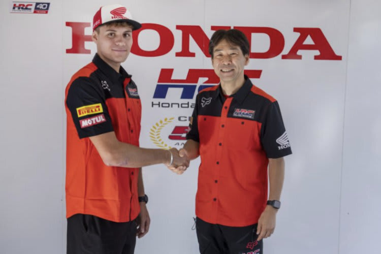 Ruben Fernandez (li.) ist neu im HRC-Werksteam