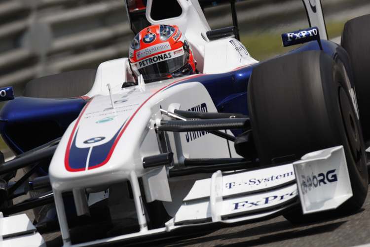 Kubica bei seinem KERS-Debüt in Shanghai