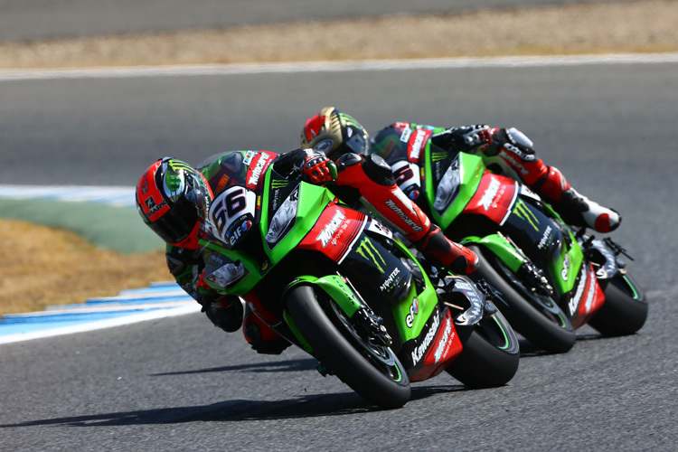 2015 selten: Tom Sykes vor Jonathan Rea