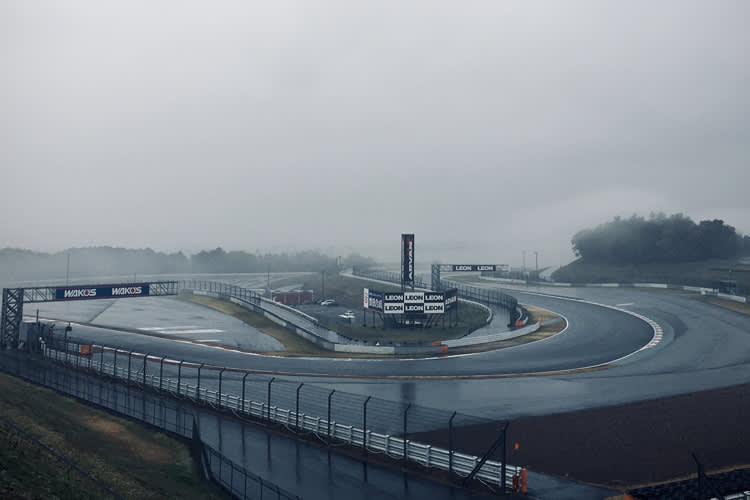 Schwierige Bedingungen in Fuji