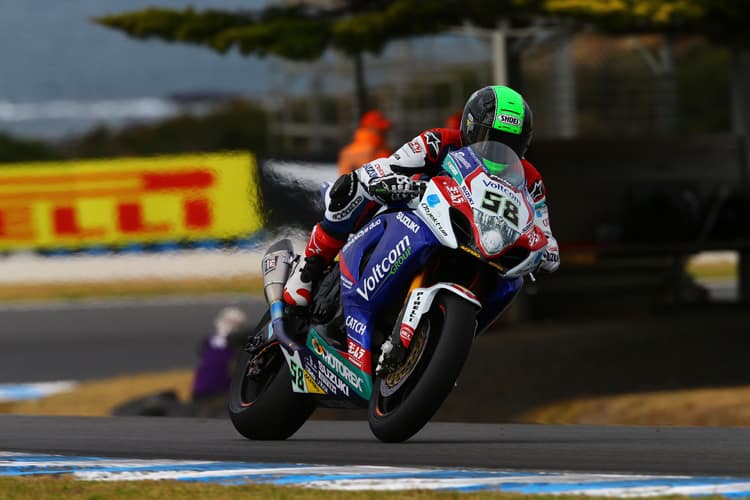 Eugene Laverty fuhr ab Runde 16 allen davon