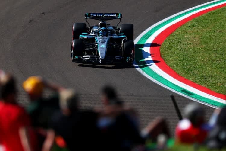 George Russell in Imola