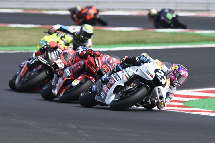 Kurzfristig führte Enea Bastianini den Misano-GP sogar an