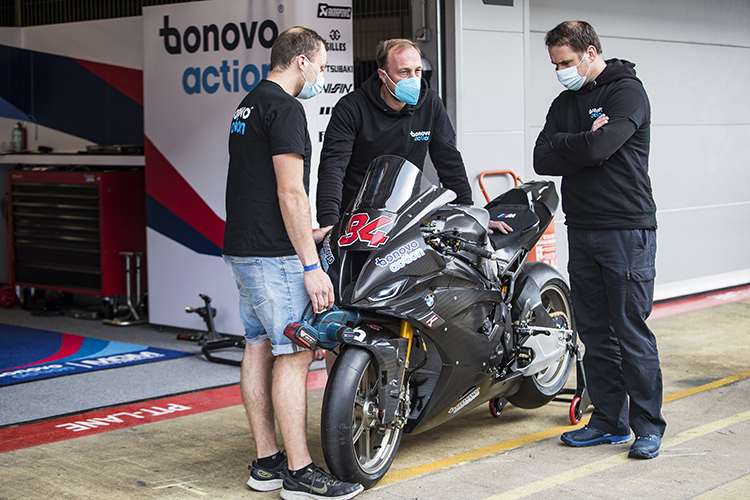 Die BMW M1000RR von Jonas Folger