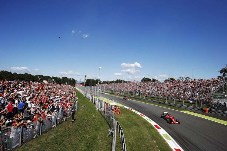 Kimi Räikkönen und Sebastian Vettel 2015 in Monza