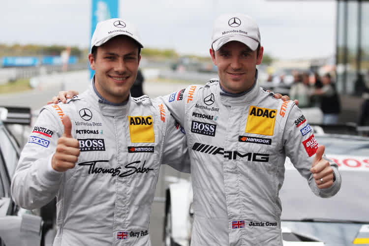 Sind guter Dinge: Gary Paffett und Jamie Green